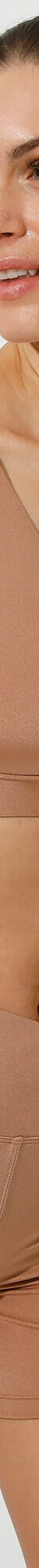 Brassière de sport en microfibre satinée (marron glacé) Brassière de sport en microfibre satinée (marron glacé)